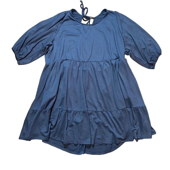 Torrid At The Knee Slub Rib Voluminous Dress Sz 5X lavender - Picture 4 of 14